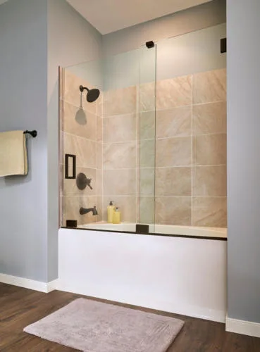 Glass installation for bathroom shower in Seattle, WA