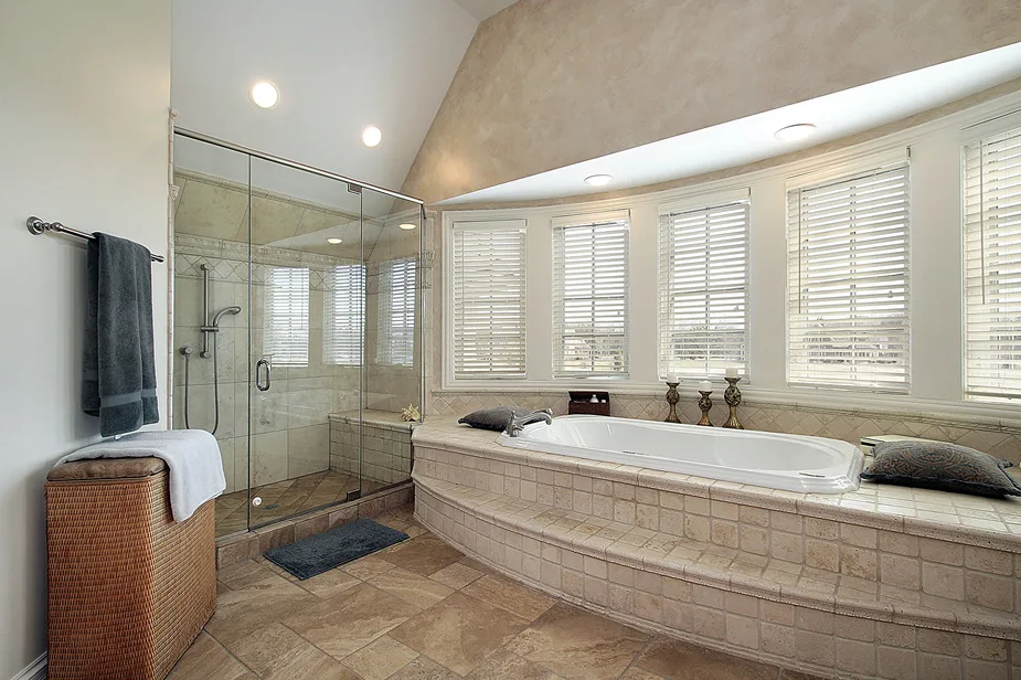 Glass installation for bathroom shower in Auburn, WA