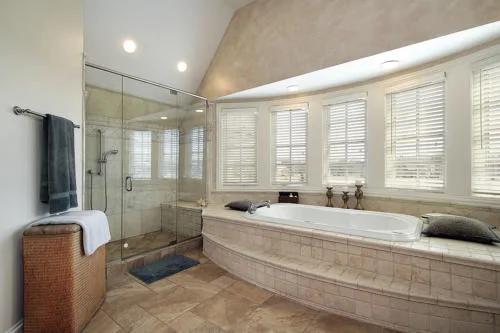 Glass installation for bathroom shower in Renton, WA