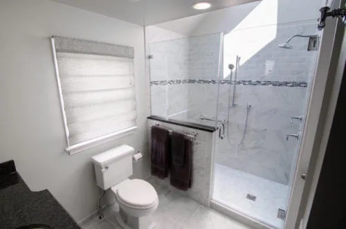Glass installation for bathroom shower in Seattle, WA