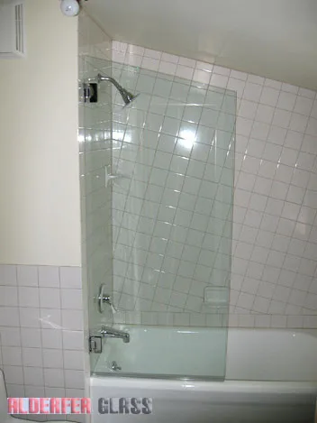 Glass installation for bathroom shower in Renton, WA